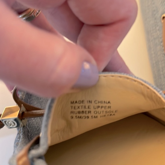 NWOT Michael Kors denim blue loafers - Picture 4 of 6